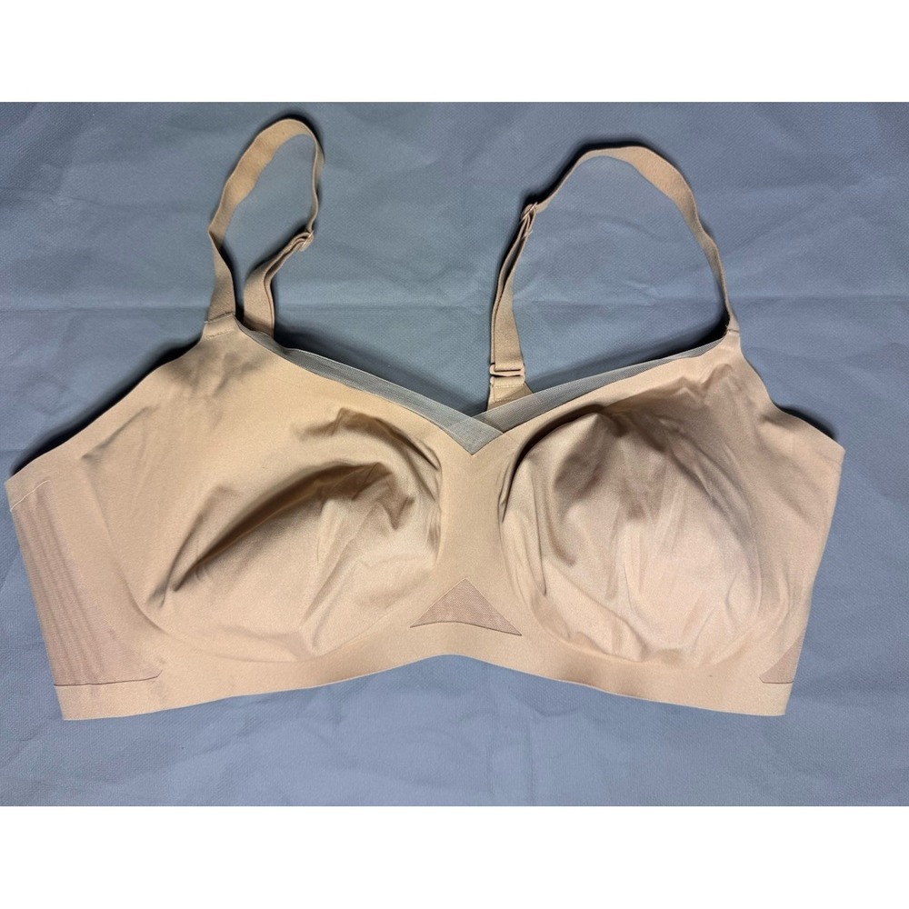 HoneyLove Women's 2X‎ 42C/D Silhouette Bra Liftwear Wireless Nude Shapewear
